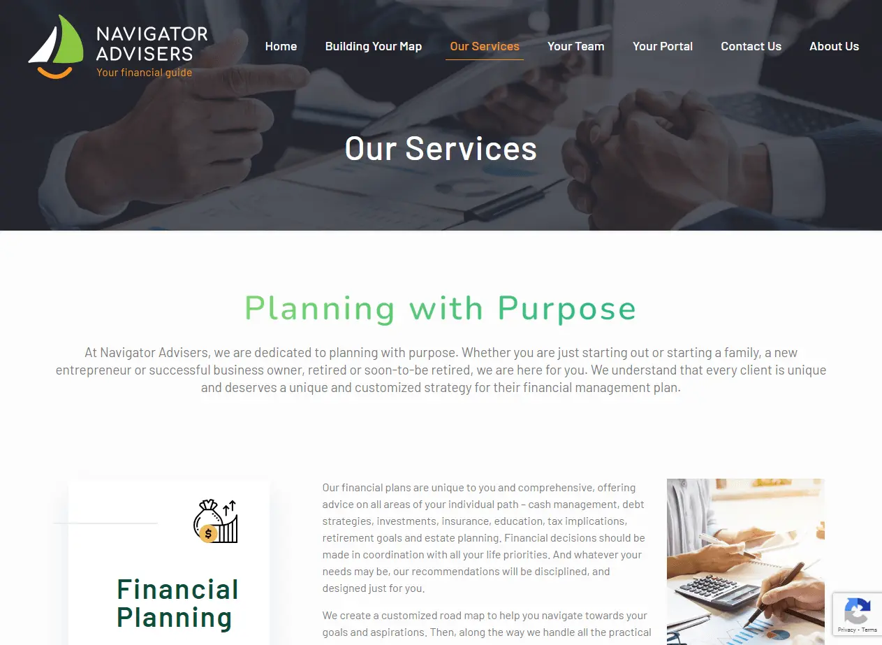 Navigator Advisers provides financial planning that helps you preserve and cultivate